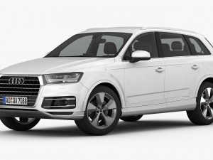 audi q7 2016 detailed interior 3Dモデル