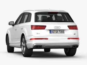 audi q7 2016 detailed interior 3D Model
