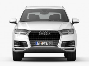audi q7 2016 detailed interior 3Dモデル