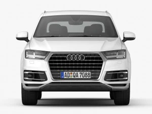 audi q7 2016 detailed interior 3D Model