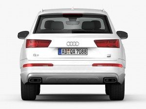 audi q7 2016 detailed interior 3Dモデル