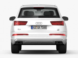 audi q7 2016 detailed interior 3D Model