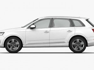 audi q7 2016 detailed interior 3D Model