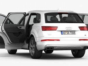 audi q7 2016 detailed interior 3Dモデル