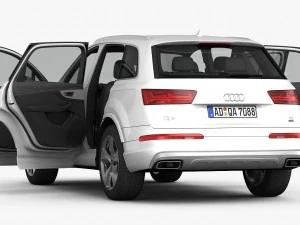 audi q7 2016 detailed interior 3D Model