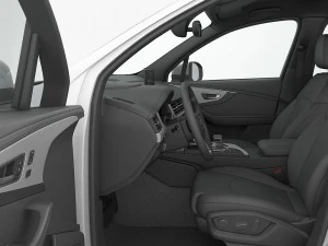 audi q7 2016 detailed interior 3D Model