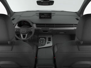 audi q7 2016 detailed interior 3D Model
