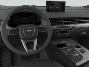 audi q7 2016 detailed interior 3D Model