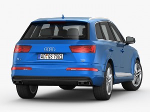 audi q7 s-line 2016 detailed interior 3D Model