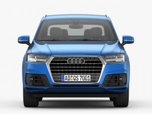 audi q7 s-line 2016 detailed interior 3D Model