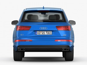 audi q7 s-line 2016 detailed interior 3D Model