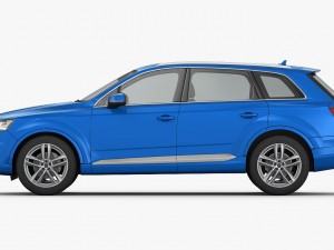 audi q7 s-line 2016 detailed interior 3D Model