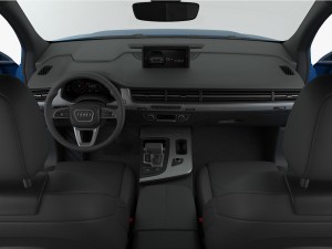 audi q7 s-line 2016 detailed interior 3D Model