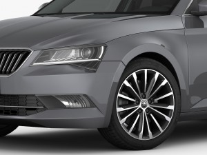 skoda superb 2016 detailed interior 3D-Modell