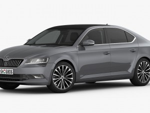 skoda superb 2016 detailed interior 3D-Modell
