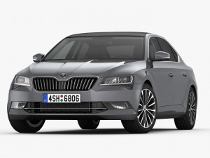 skoda superb 2016 detailed interior 3D-Modell