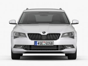 Skoda superb kombi 2016 detailed interior Model 3D