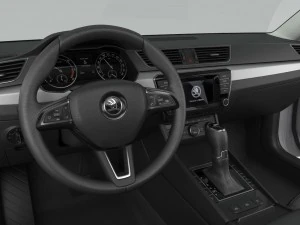 Skoda superb kombi 2016 detailed interior 3D Model