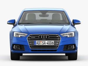 audi a4 2016 detailed interior 3D Модель