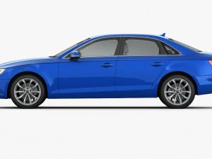 audi a4 2016 detailed interior 3D Model