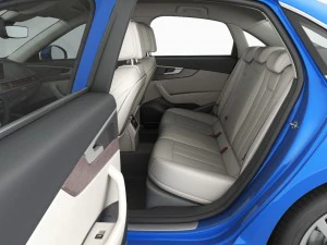 audi a4 2016 detailed interior 3D Model