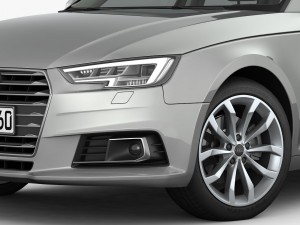 audi a4 avant 2016 detailed interior 3D Model
