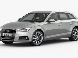 audi a4 avant 2016 detailed interior 3D Model