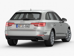 audi a4 avant 2016 detailed interior 3D Model