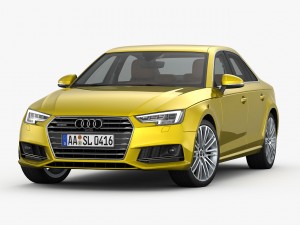 audi a4 s-line 2016 detailed interior Modèle 3D