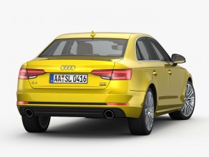 audi a4 s-line 2016 detailed interior Modèle 3D