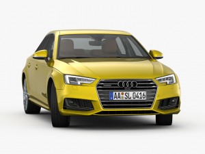 audi a4 s-line 2016 detailed interior Modèle 3D