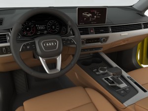 audi a4 s-line 2016 detailed interior Modèle 3D