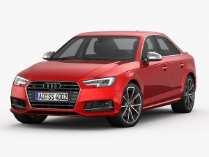 audi s4 2016 detailed interior 3D 모델
