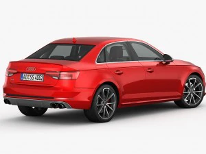 audi s4 2016 detailed interior 3D Model