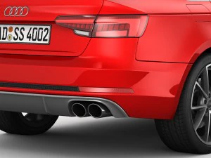 audi s4 2016 detailed interior 3D Model