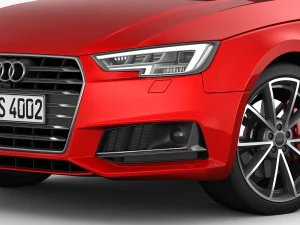 audi s4 2016 detailed interior 3D Model