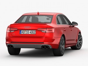audi s4 2016 detailed interior 3D 모델