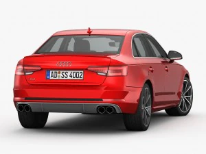 audi s4 2016 detailed interior 3D Model
