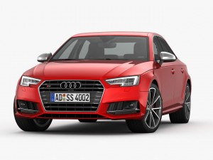 audi s4 2016 detailed interior 3D 모델