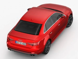audi s4 2016 detailed interior 3D Model