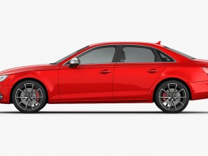 audi s4 2016 detailed interior 3D 모델
