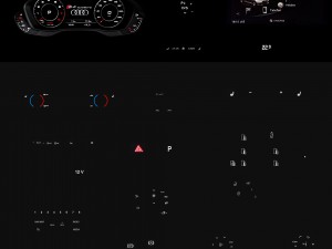 audi s4 2016 detailed interior 3D 모델