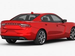 dodge charger r-t 2015 detailed interior 3D Модель