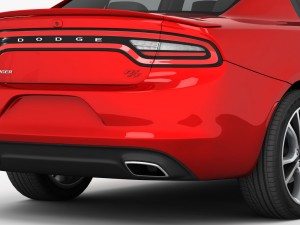 dodge charger r-t 2015 detailed interior 3D Модель