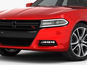 dodge charger r-t 2015 detailed interior 3D Модель