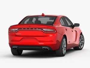 dodge charger r-t 2015 detailed interior 3D Модель
