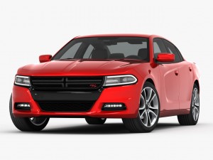 dodge charger r-t 2015 detailed interior 3D Модель