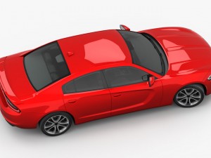 dodge charger r-t 2015 detailed interior 3D Модель