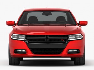 dodge charger r-t 2015 detailed interior 3D Модель