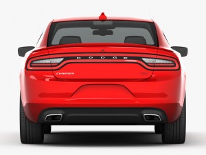 dodge charger r-t 2015 detailed interior 3D Модель